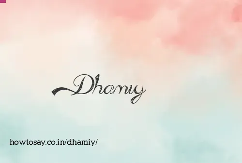 Dhamiy