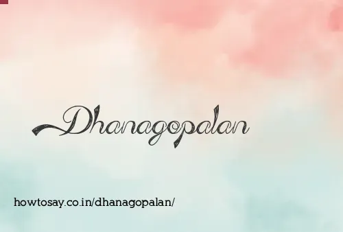 Dhanagopalan