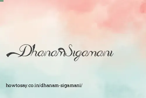 Dhanam Sigamani