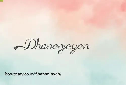 Dhananjayan