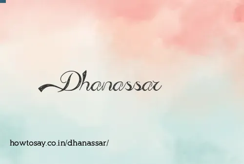 Dhanassar