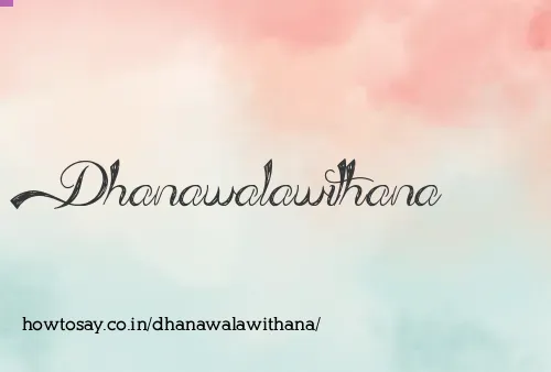 Dhanawalawithana