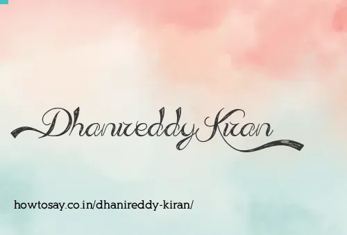 Dhanireddy Kiran
