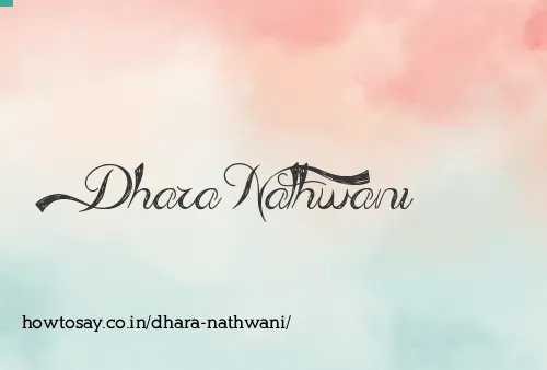 Dhara Nathwani