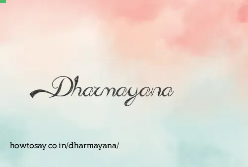 Dharmayana