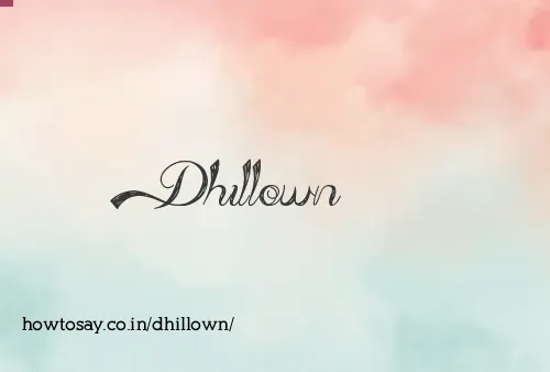 Dhillown