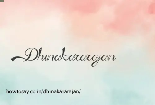 Dhinakararajan