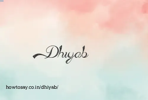 Dhiyab