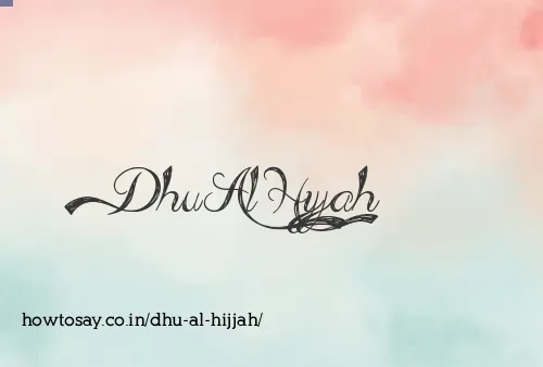 Dhu Al Hijjah