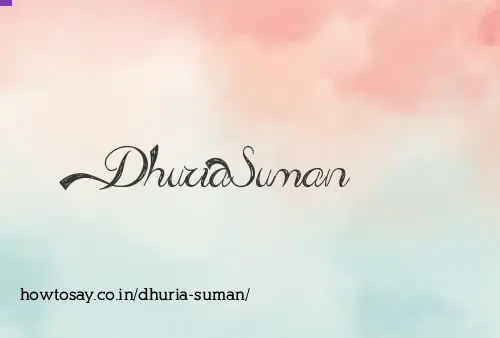 Dhuria Suman
