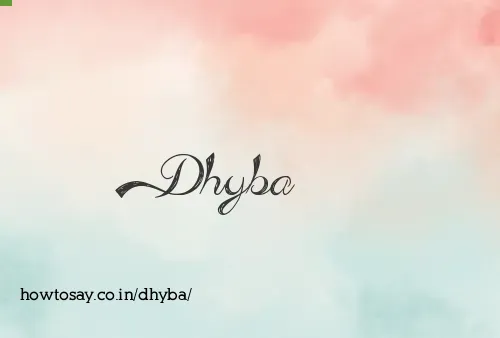 Dhyba