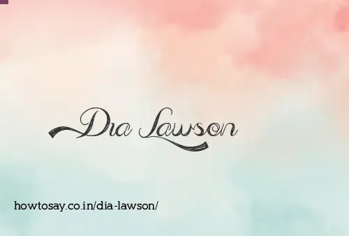 Dia Lawson
