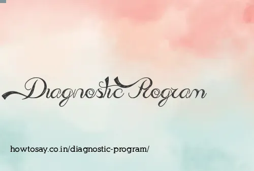 Diagnostic Program