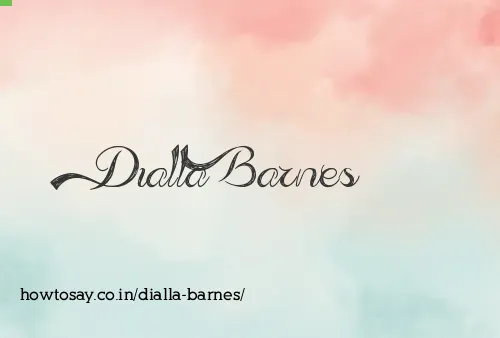 Dialla Barnes