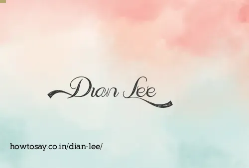 Dian Lee