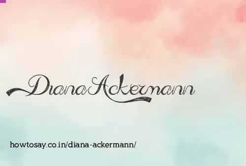 Diana Ackermann