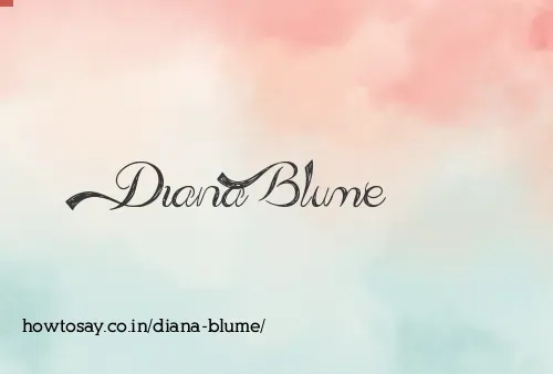 Diana Blume