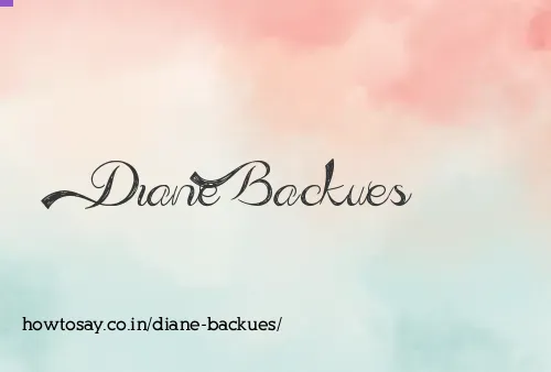 Diane Backues