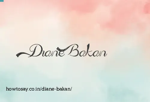 Diane Bakan