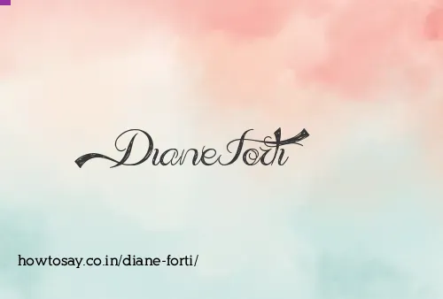 Diane Forti