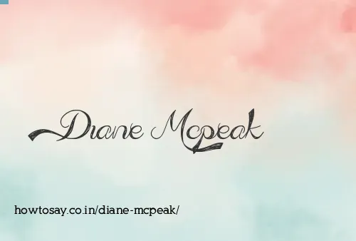 Diane Mcpeak