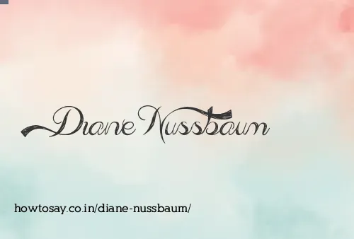Diane Nussbaum