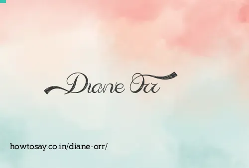 Diane Orr