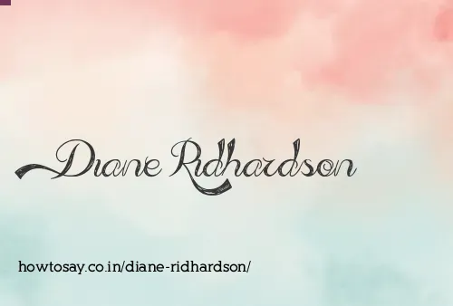Diane Ridhardson