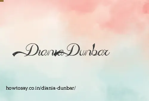 Diania Dunbar