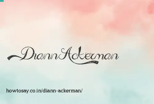 Diann Ackerman