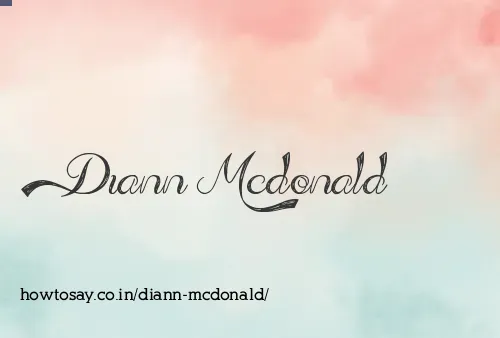 Diann Mcdonald
