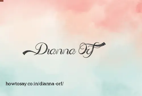 Dianna Orf