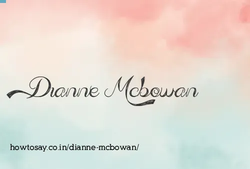 Dianne Mcbowan