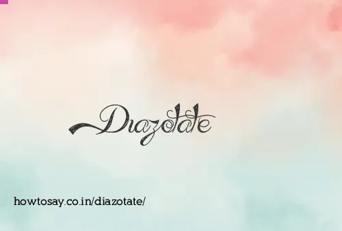 Diazotate