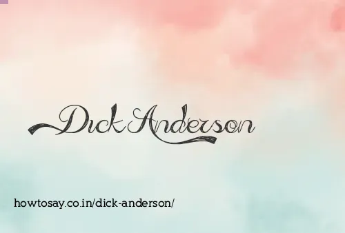 Dick Anderson
