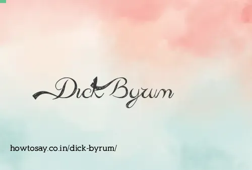Dick Byrum