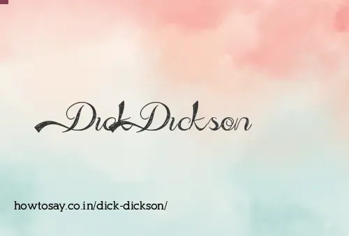 Dick Dickson