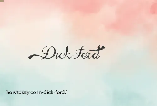 Dick Ford