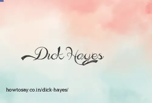 Dick Hayes