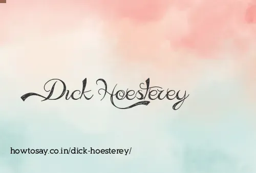 Dick Hoesterey
