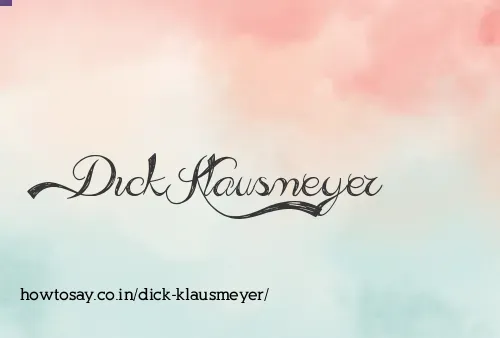 Dick Klausmeyer