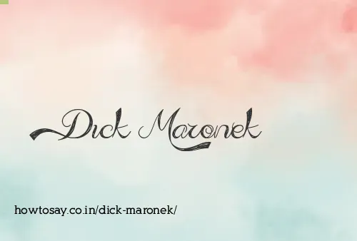 Dick Maronek