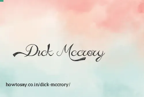 Dick Mccrory