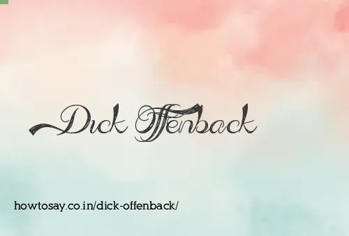 Dick Offenback