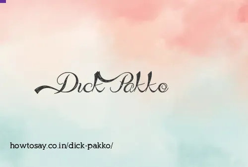 Dick Pakko