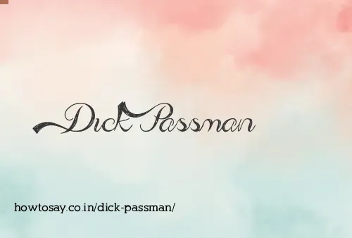 Dick Passman