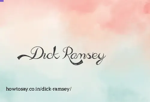 Dick Ramsey