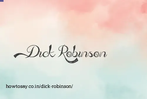 Dick Robinson