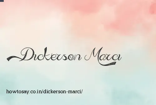 Dickerson Marci