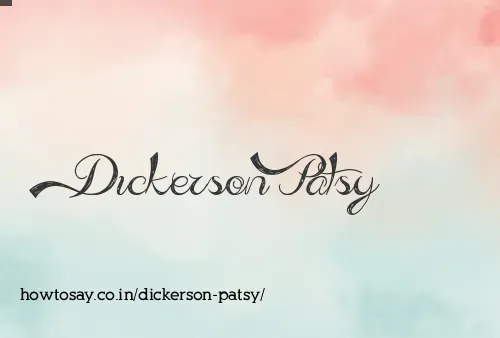 Dickerson Patsy